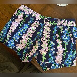 Lilly Pulitzer Floral Foxglove Callahan Shorts